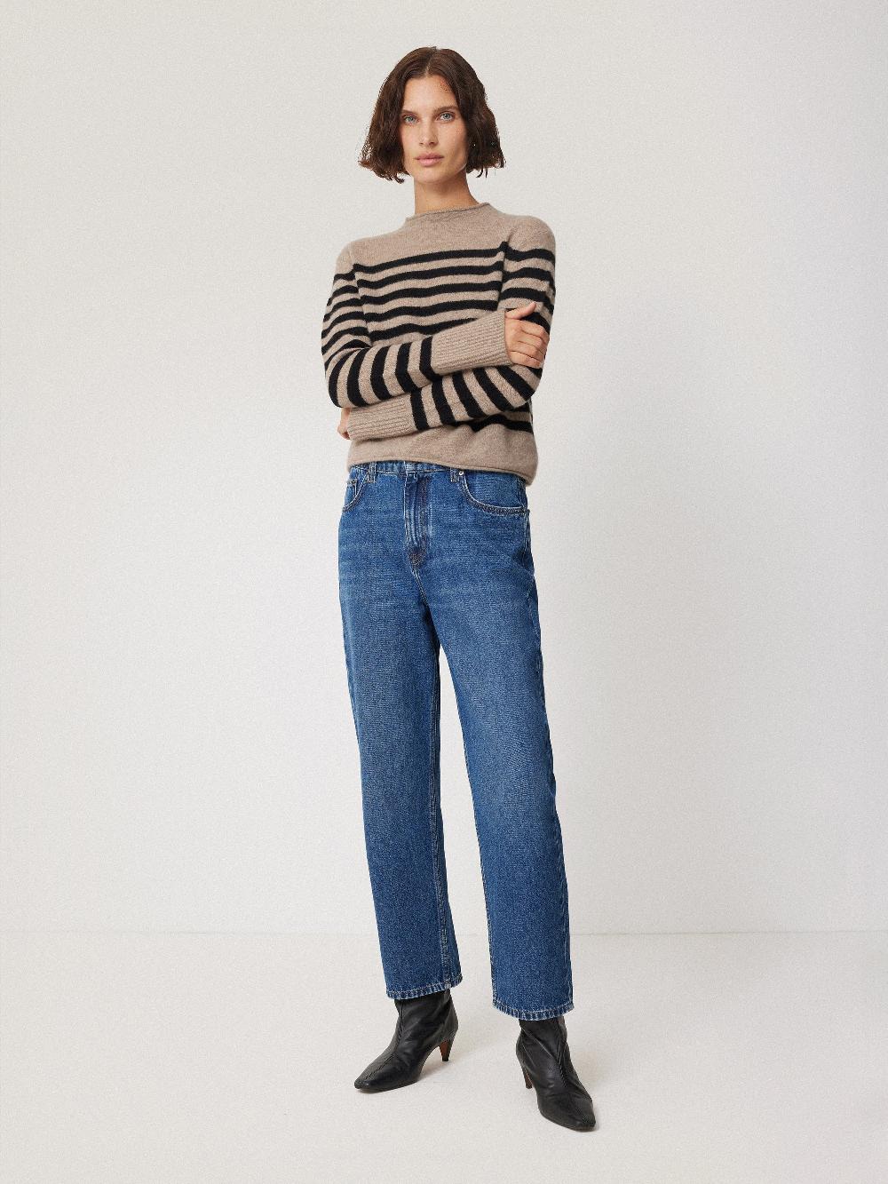 Jigsaw Cloud Cashmere Eldon Stripe Neutral