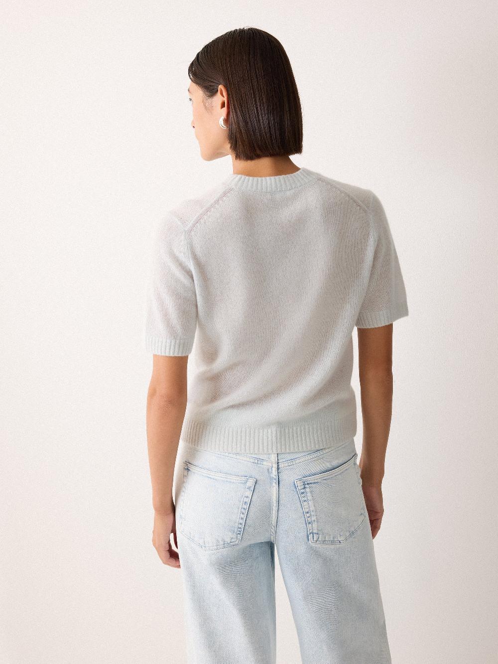 Jigsaw Cloud Cashmere T-shirt Grey
