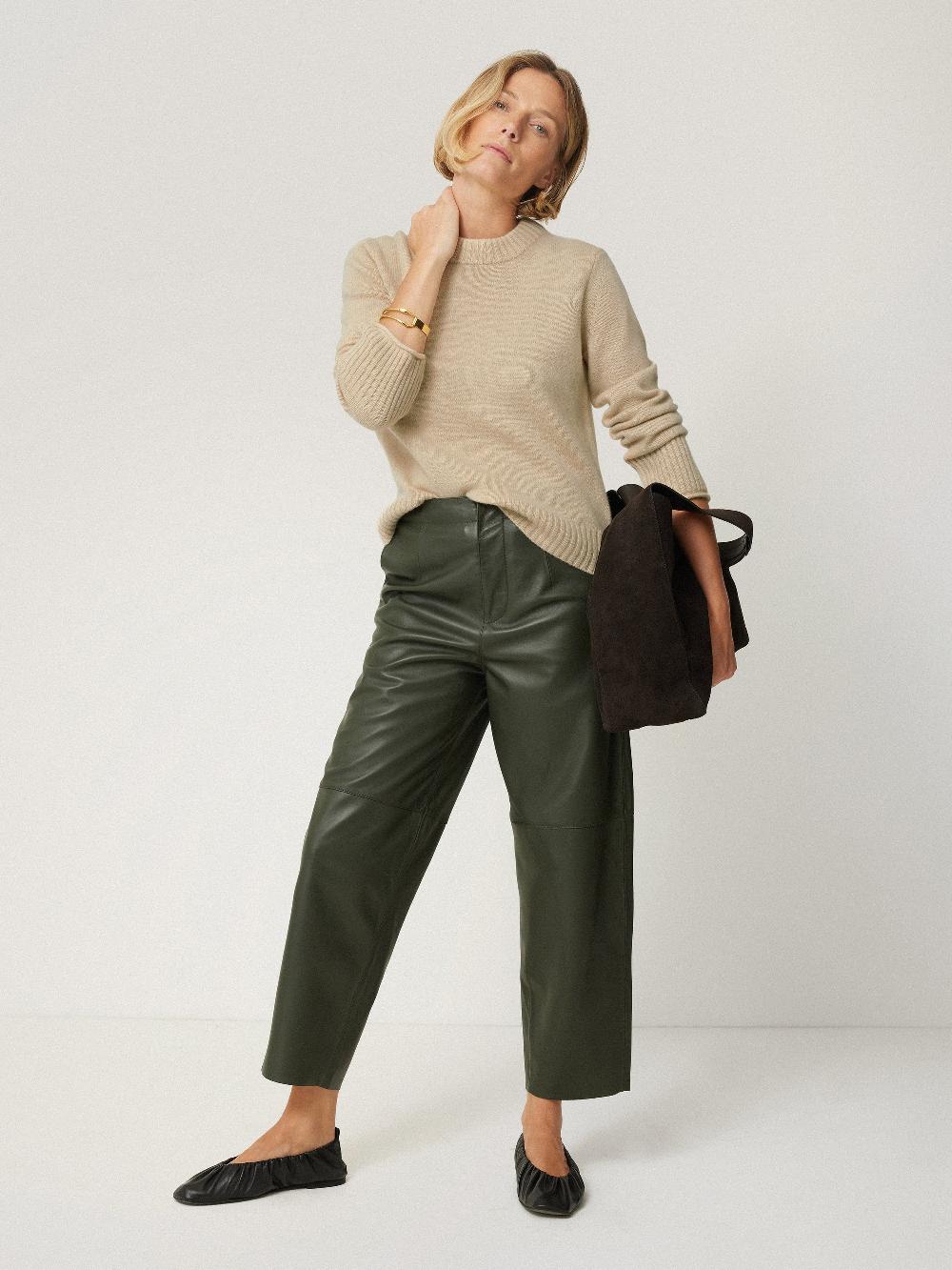 Jigsaw Compact Wool Cashmere Blend Jumper Cream