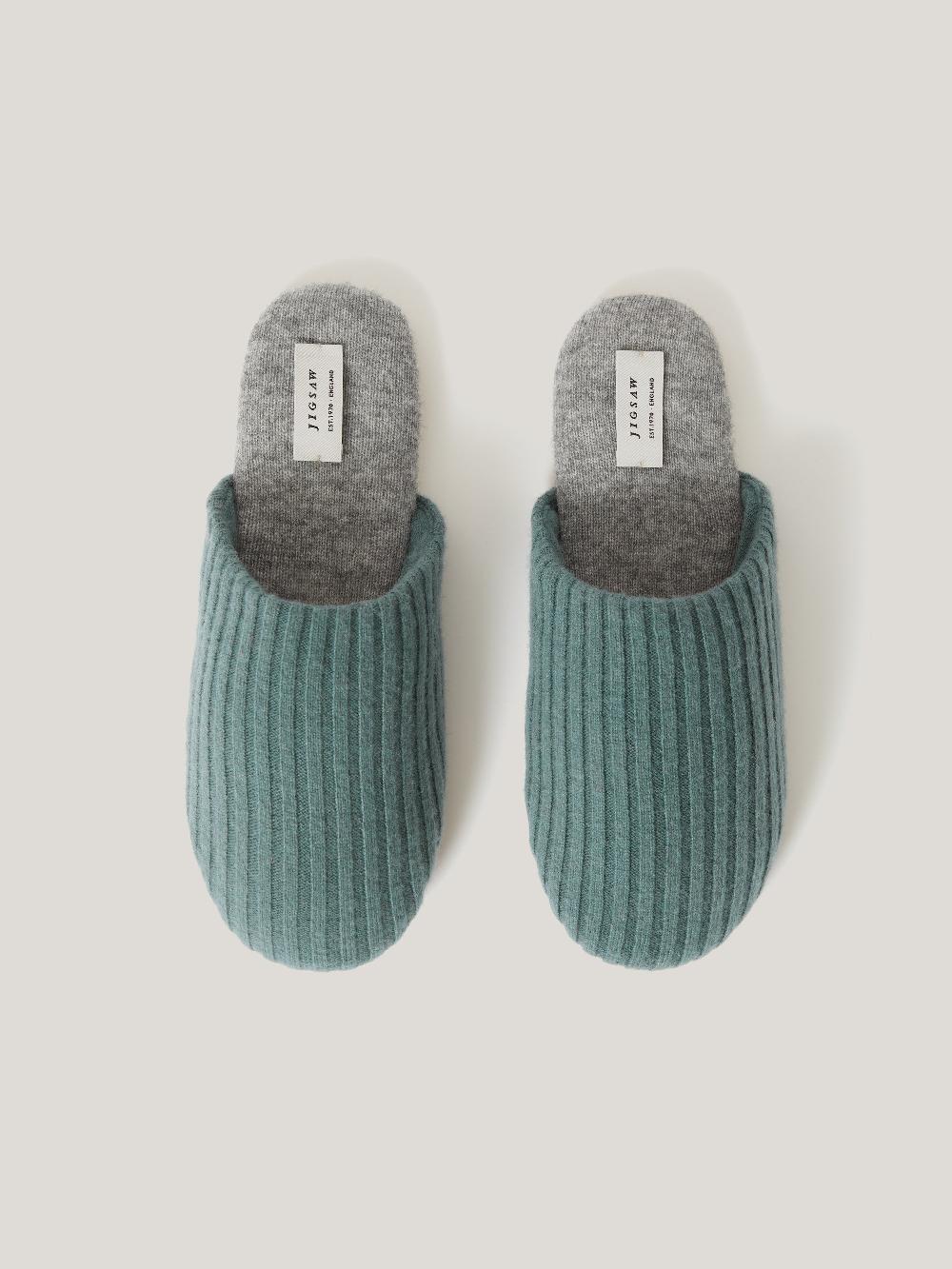 Jigsaw Compact Wool Slipper BLUE