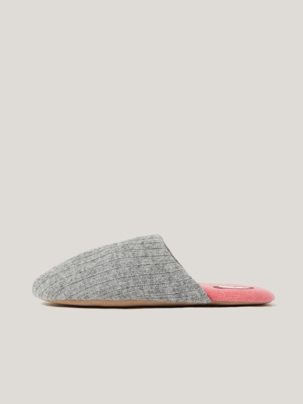 jigsaw Compact Wool Slipper GREY