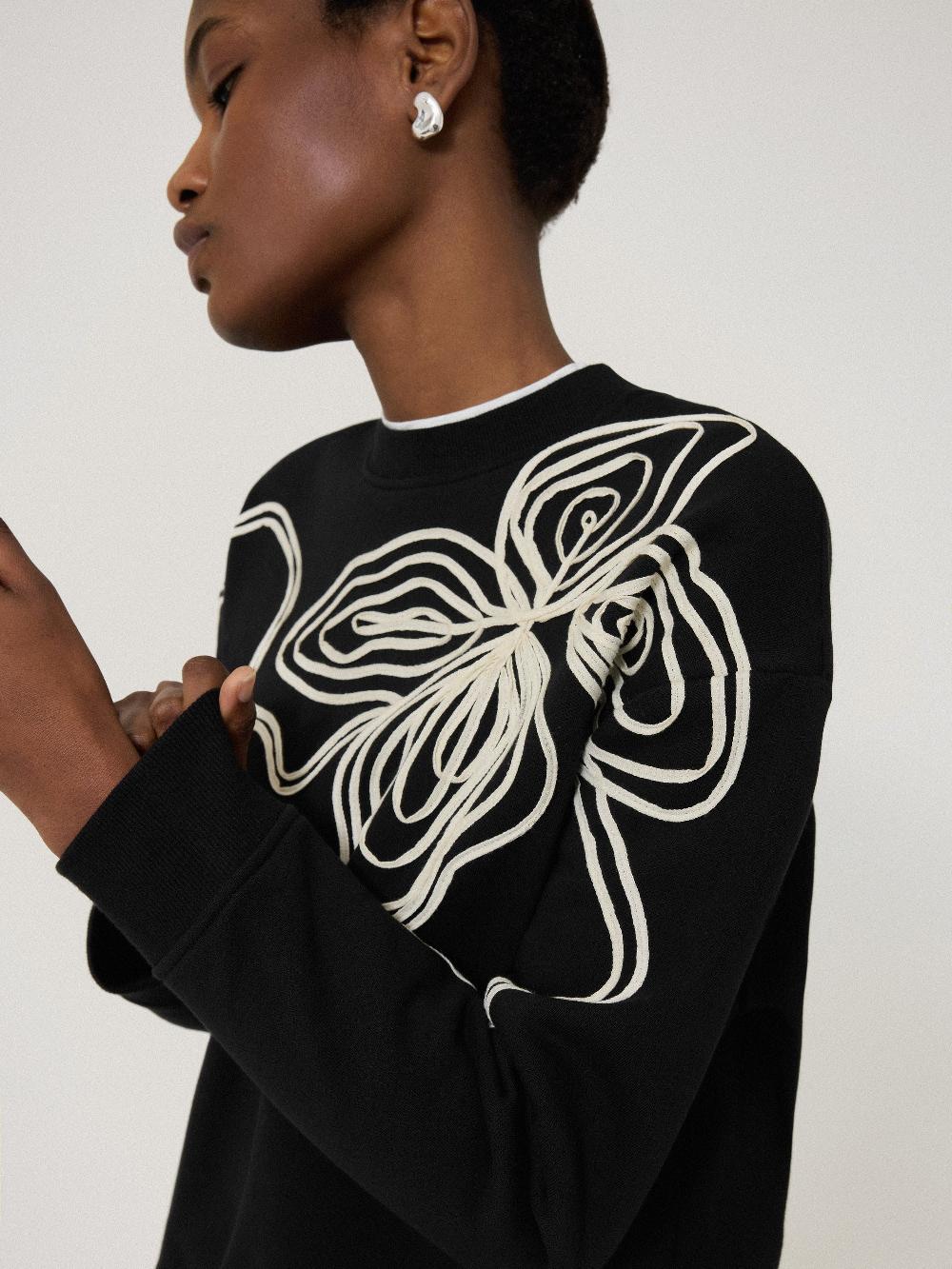 Jigsaw Cornelli Sweatshirt Black