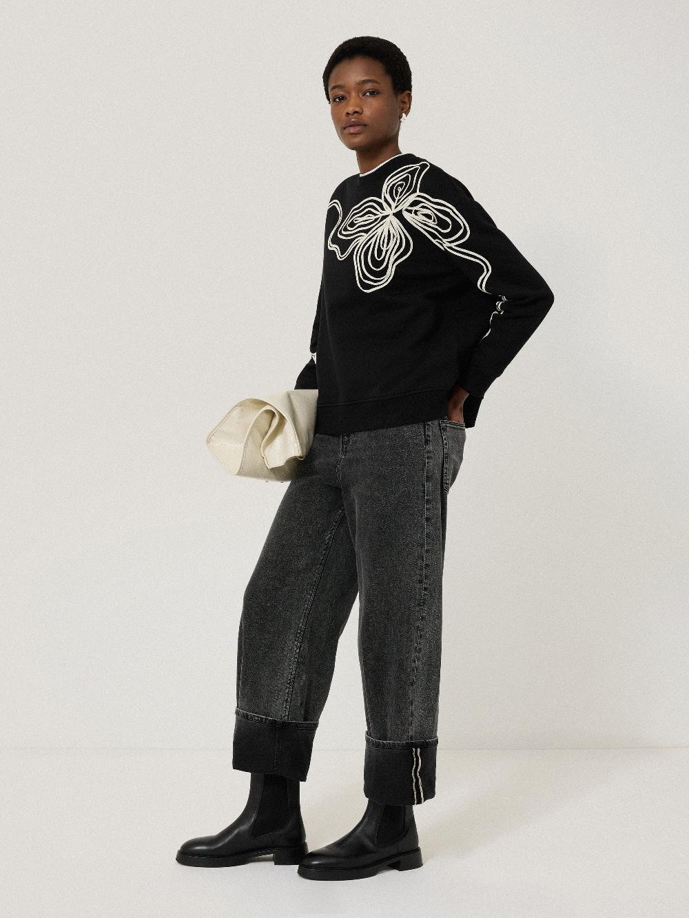 Jigsaw Cornelli Sweatshirt Black