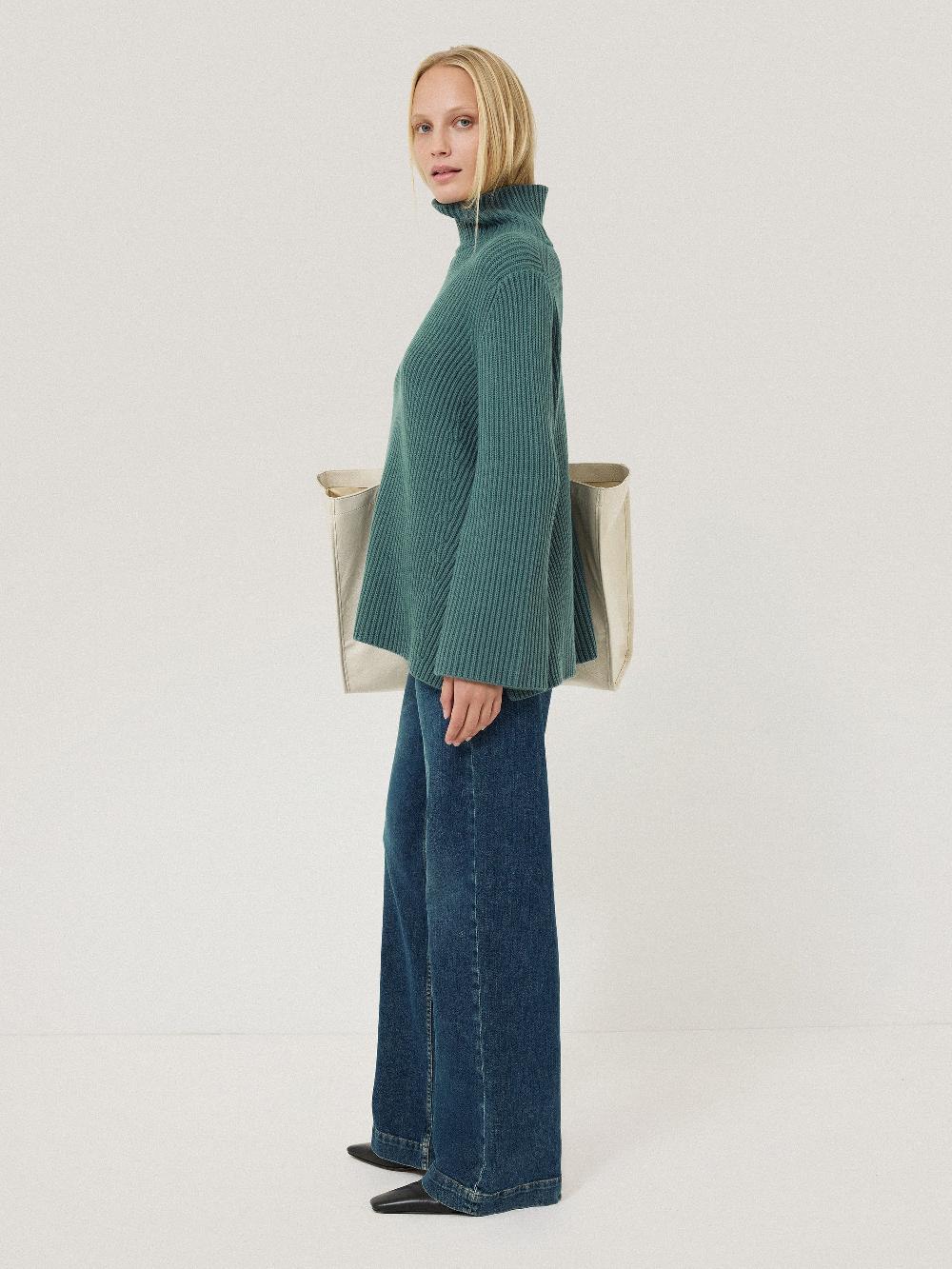 Jigsaw Cotton Blend Faroe Fishermans Blue