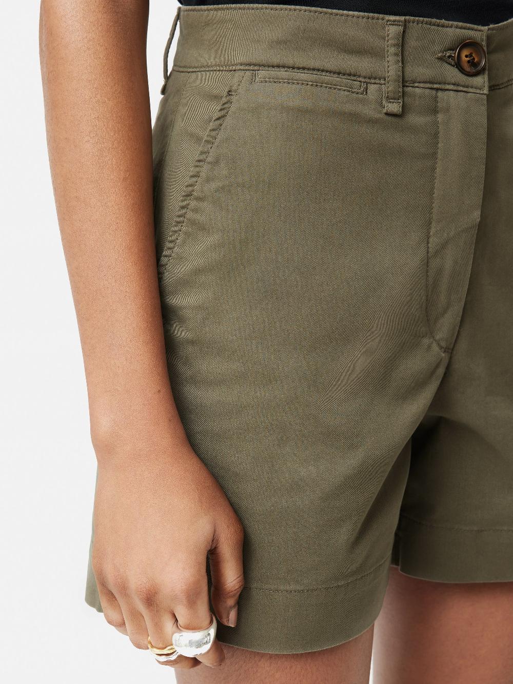 Jigsaw Cotton Chino Short Olive