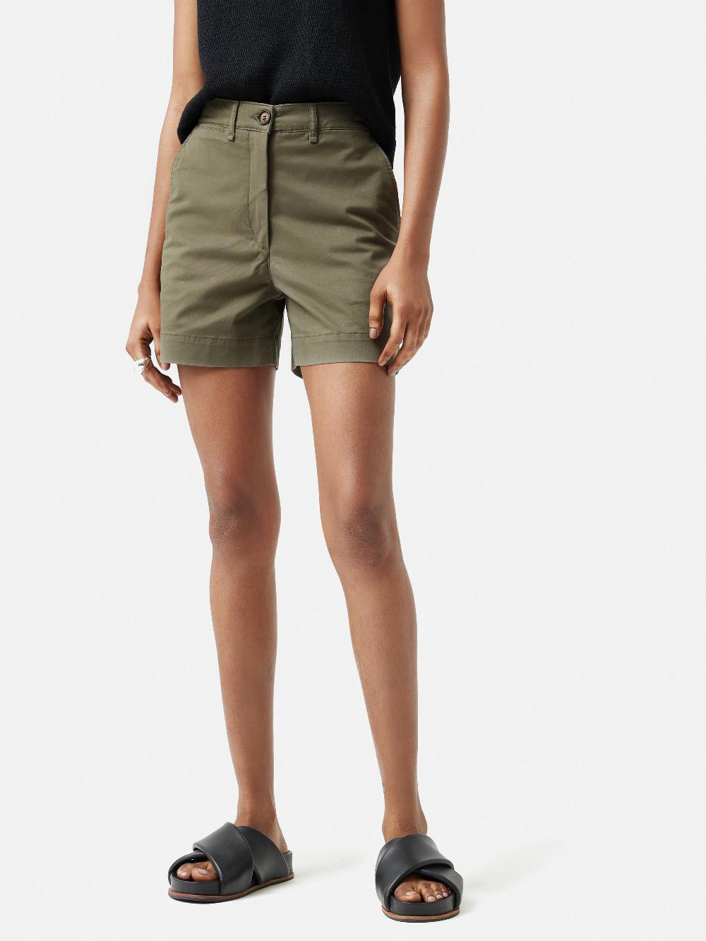 jigsaw Cotton Chino Short Olive