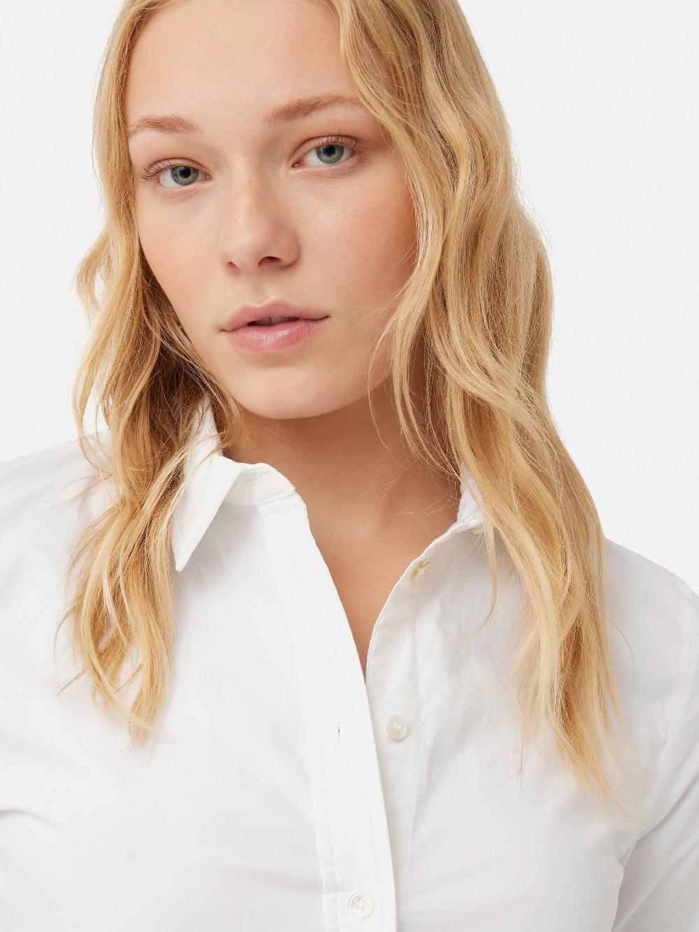 Jigsaw Cotton Fitted Shirt White