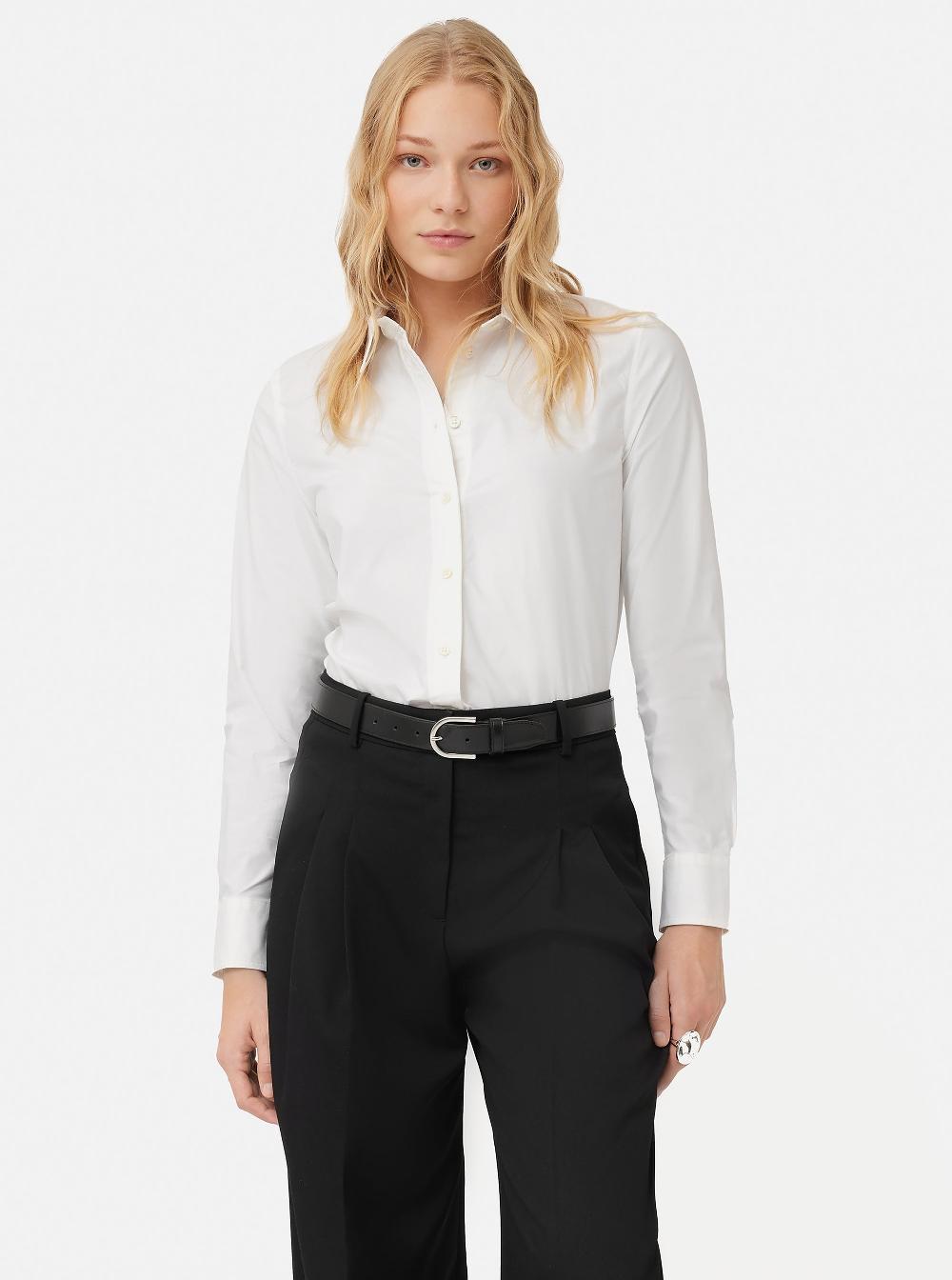 jigsaw Cotton Fitted Shirt White