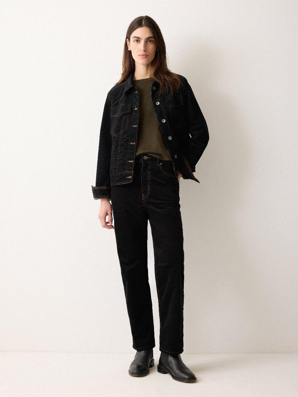 Jigsaw Cotton Luxe Raglan Tee Shadow Forest