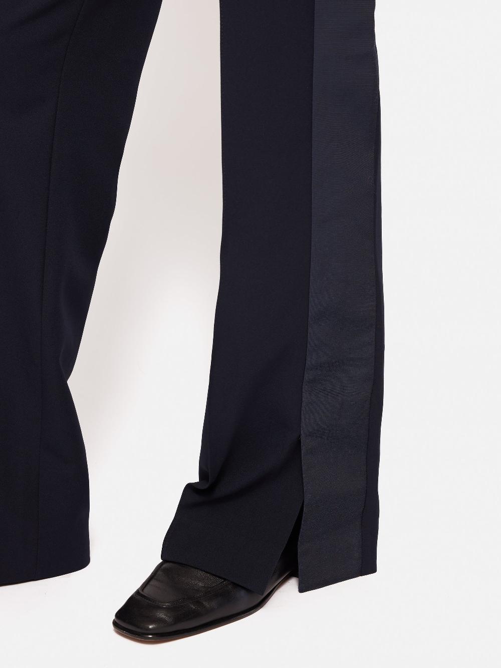 Jigsaw Crepe Split Hem Jogger Navy