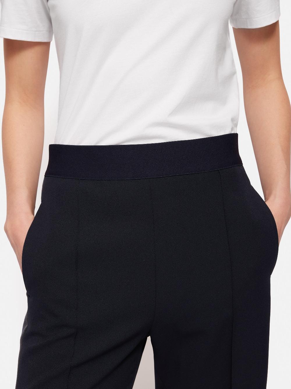 Jigsaw Crepe Split Hem Jogger Navy