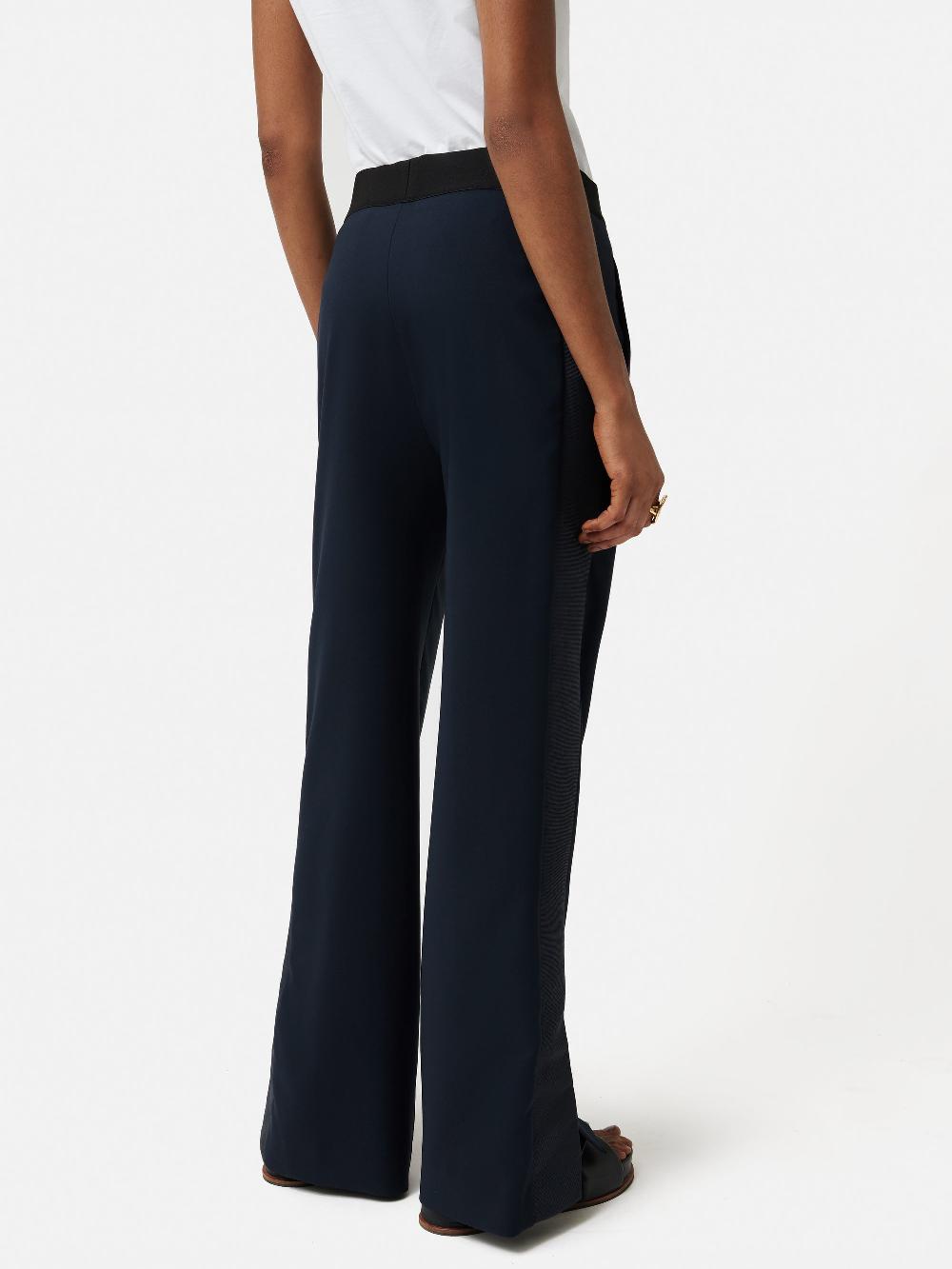 Jigsaw Crepe Split Hem Jogger Navy