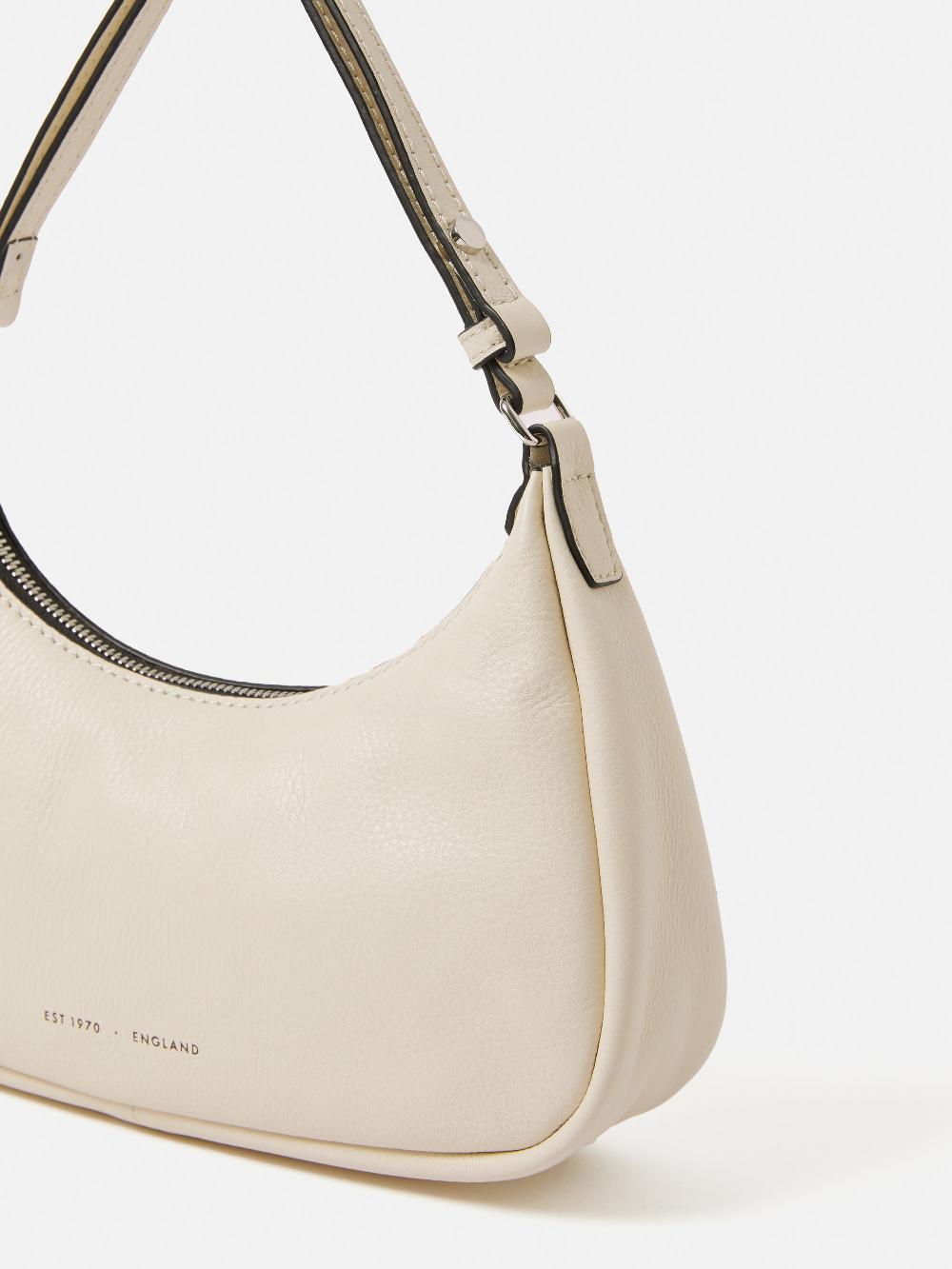 Jigsaw Crescent Bag Small Off White