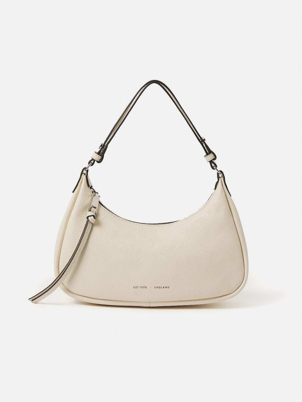 Jigsaw Crescent Bag Small Off White