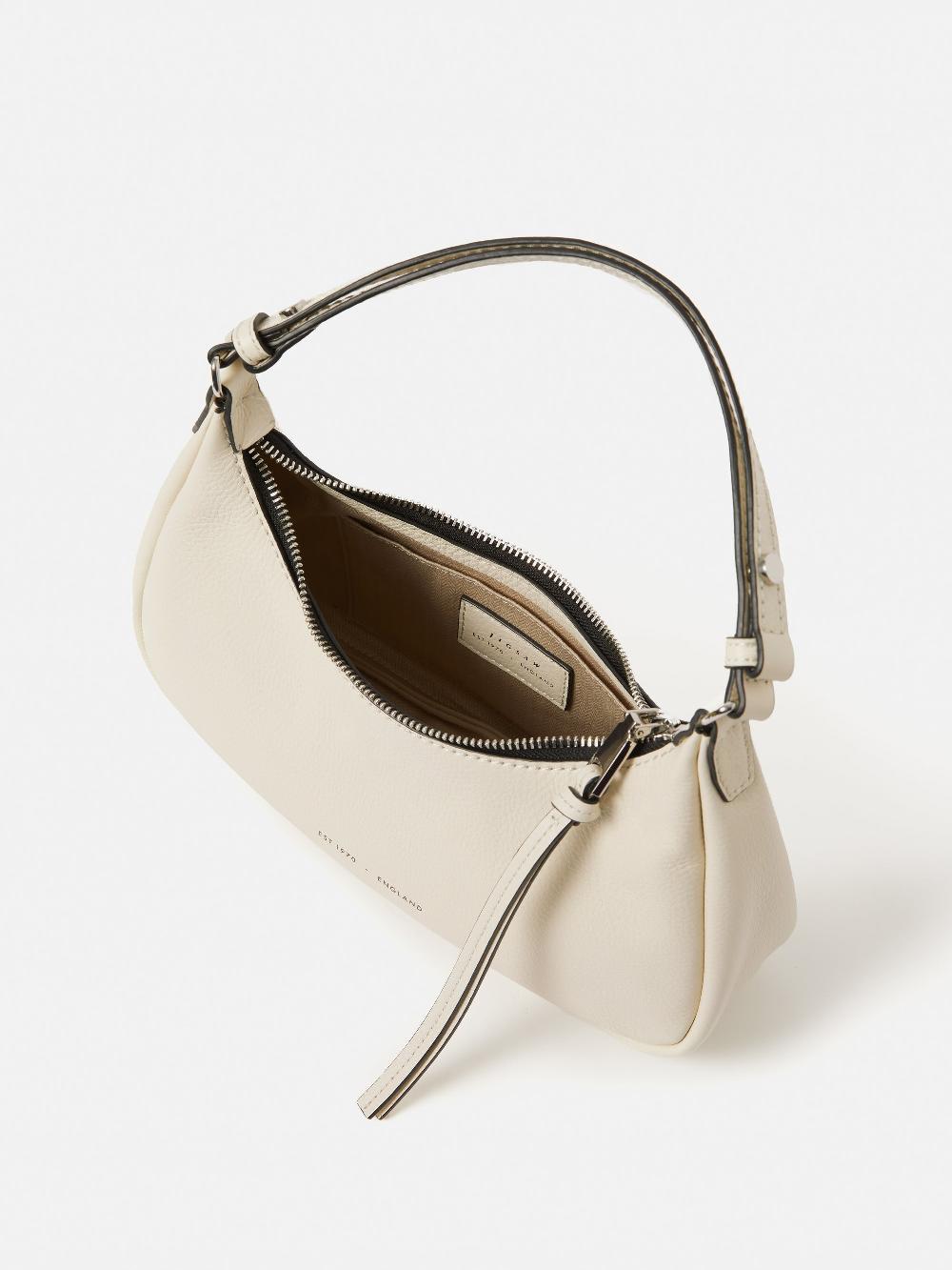 Jigsaw Crescent Bag Small Off White