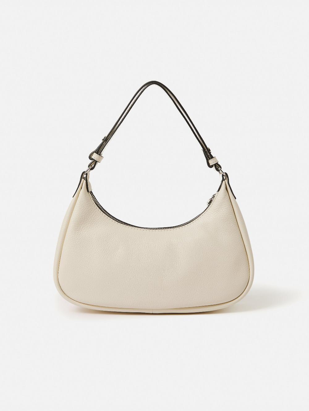 jigsaw Crescent Bag Small Off White