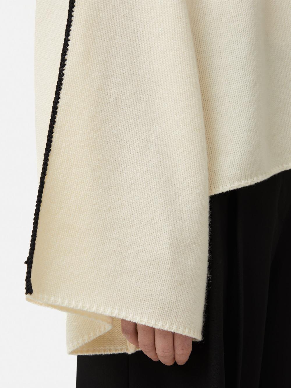 Jigsaw Crochet Trim Kimono Jumper Cream