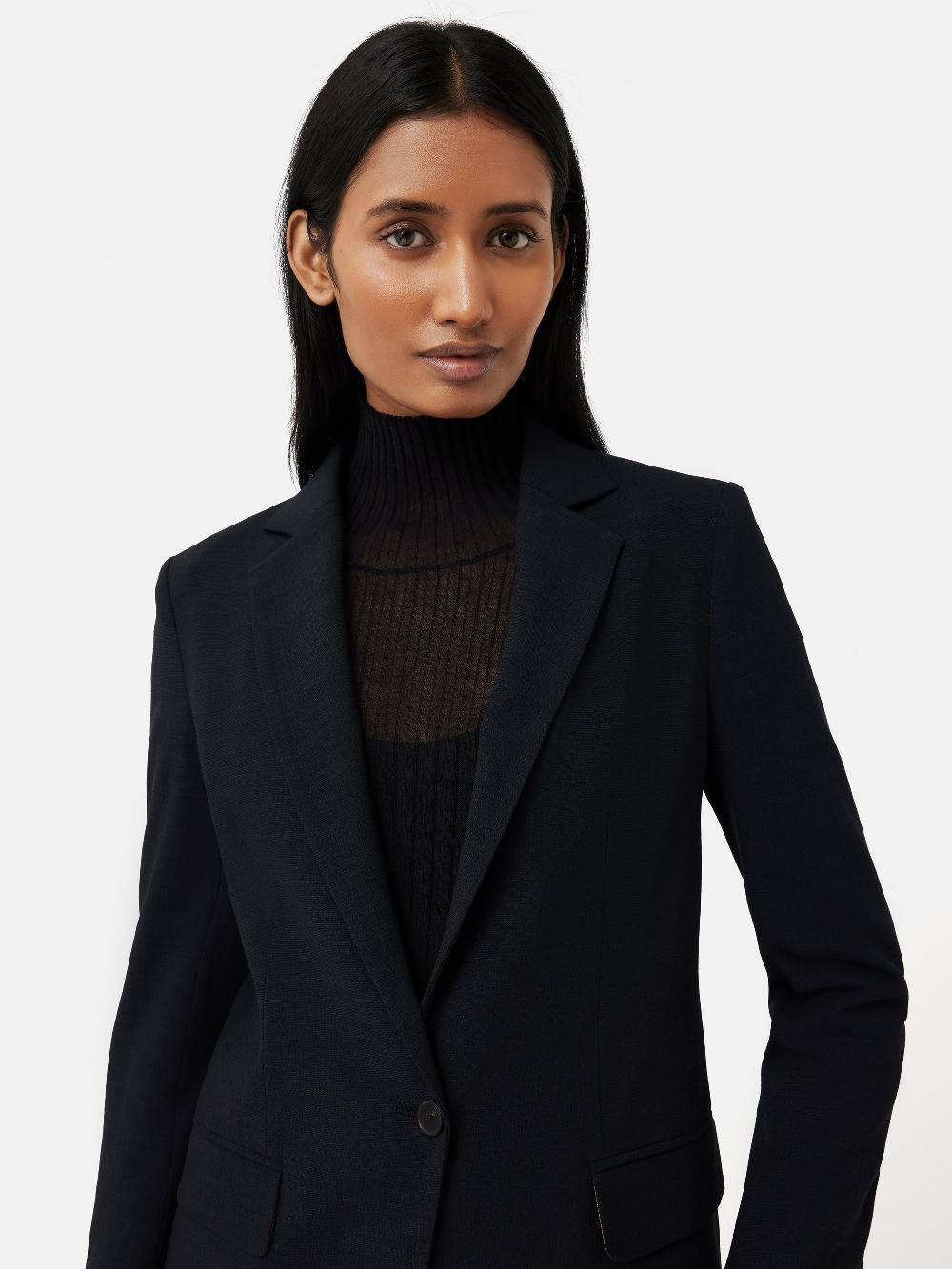 Jigsaw Crosshatch Knox Blazer Navy