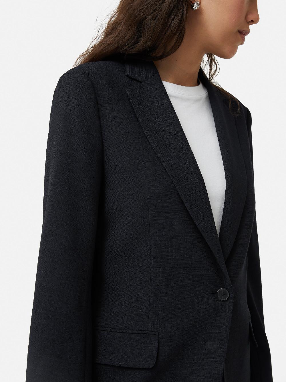 Jigsaw Crosshatch Knox Blazer Navy