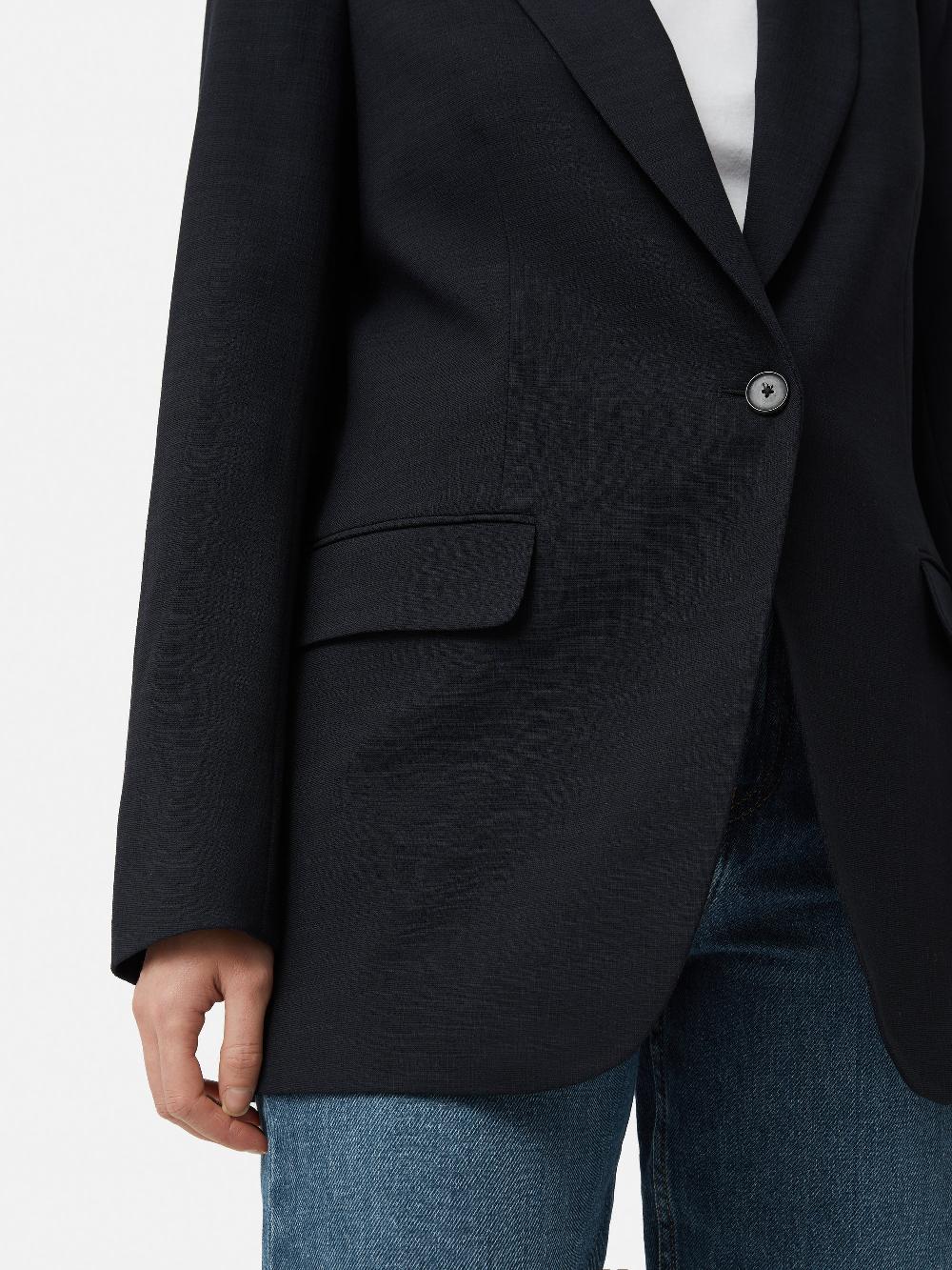 Jigsaw Crosshatch Knox Blazer Navy