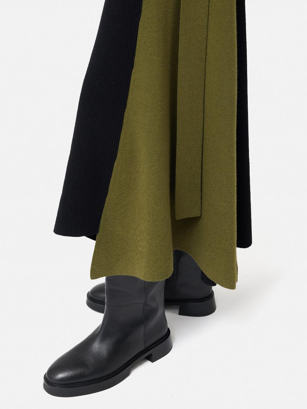 Jigsaw D Ring Knitted Dress Black