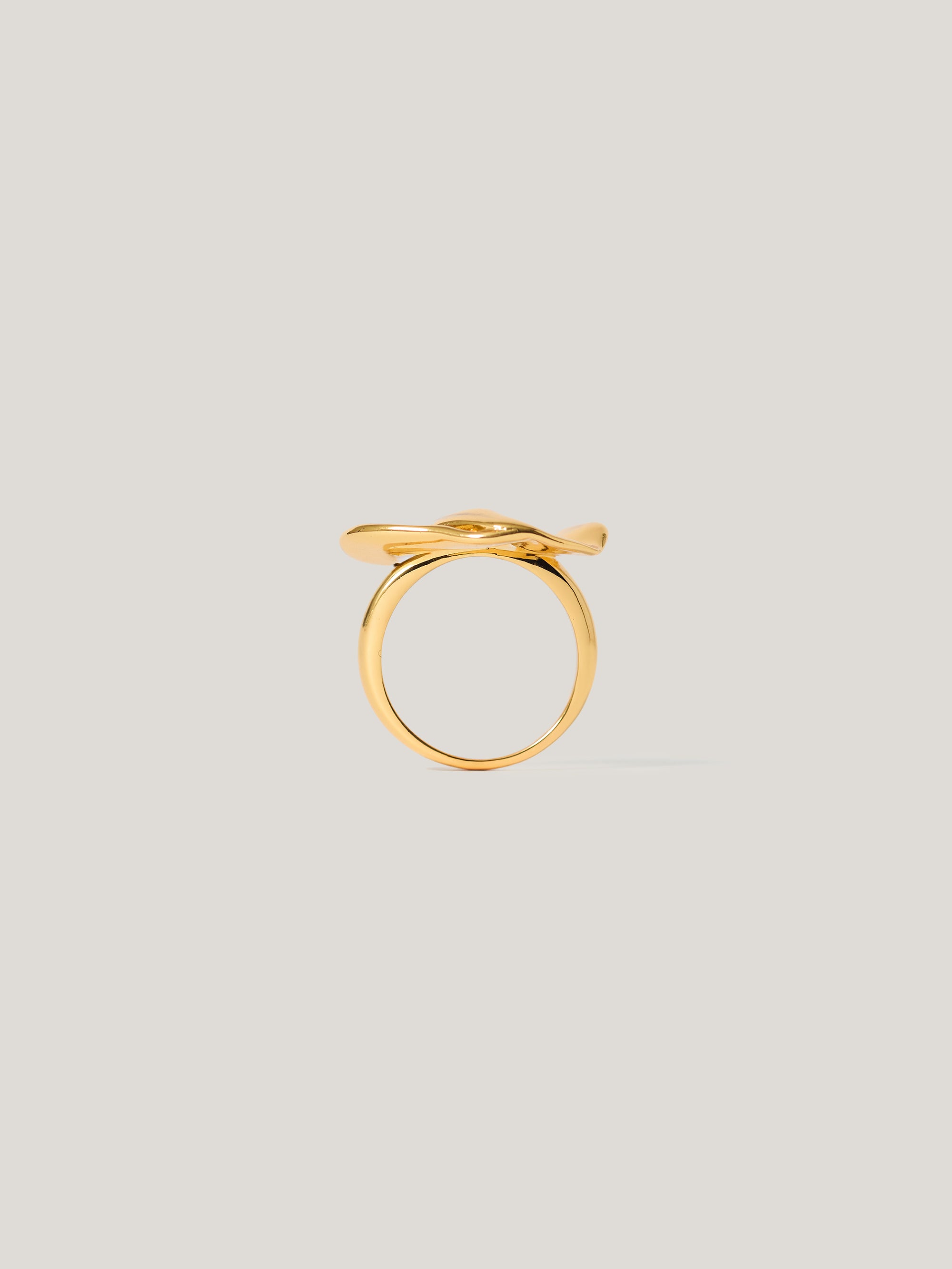 Jigsaw Deconstructed Petals Ring Gold