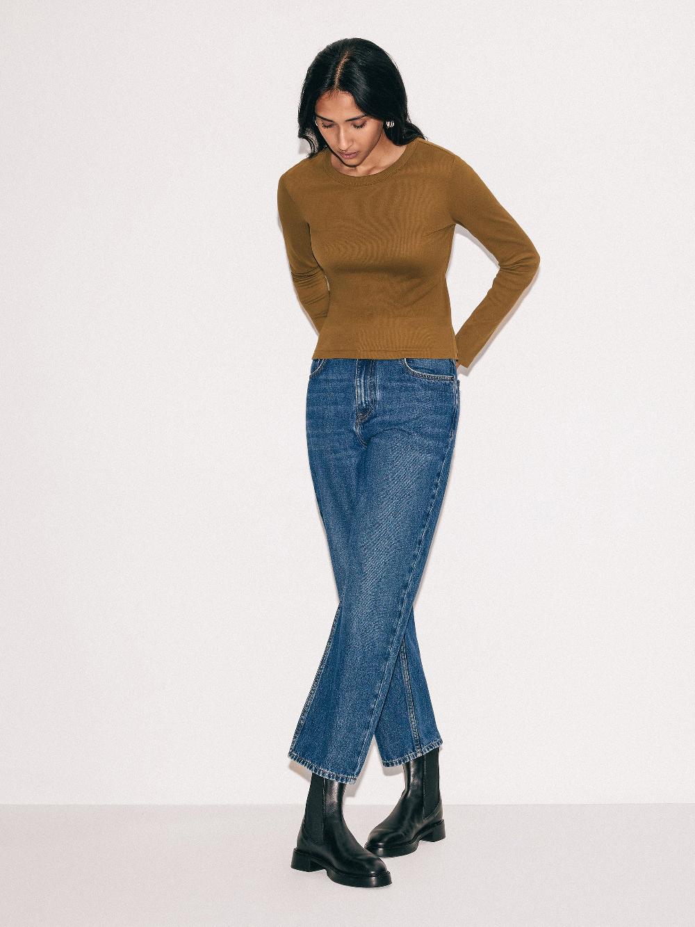 Jigsaw Delmont Cropped Tapered Jean Blue