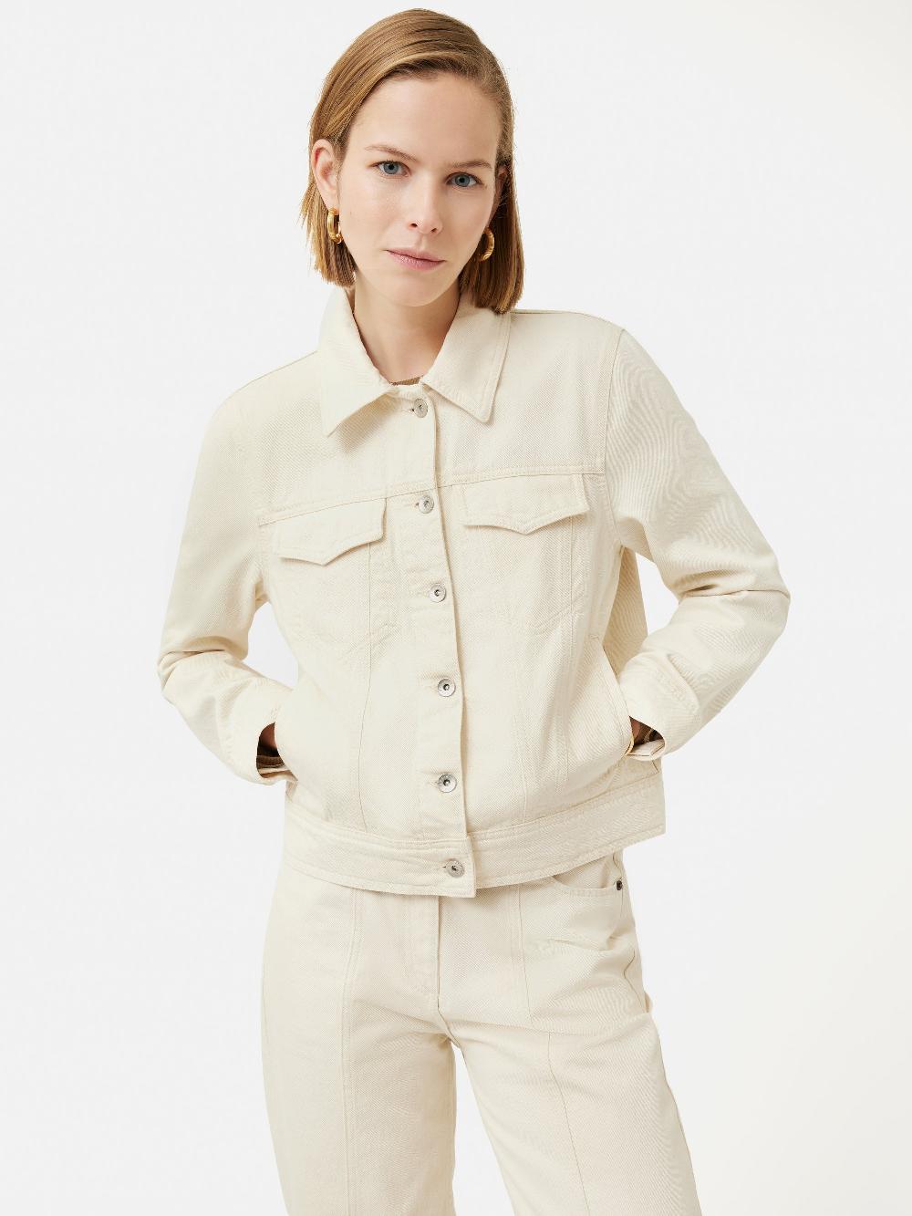 Jigsaw Denim Jacket Cream