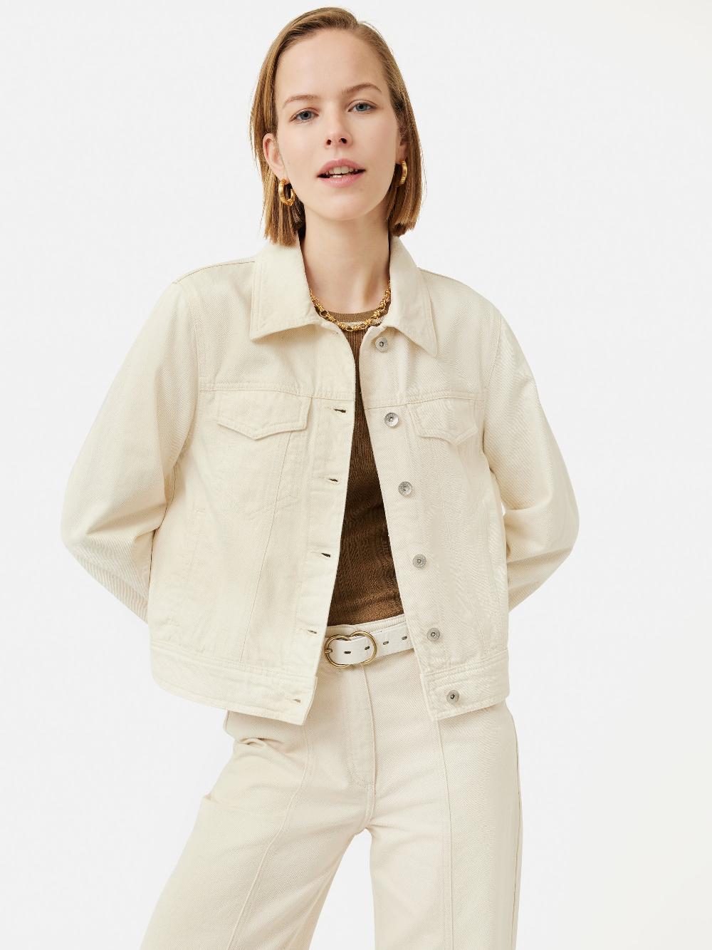 jigsaw Denim Jacket Cream