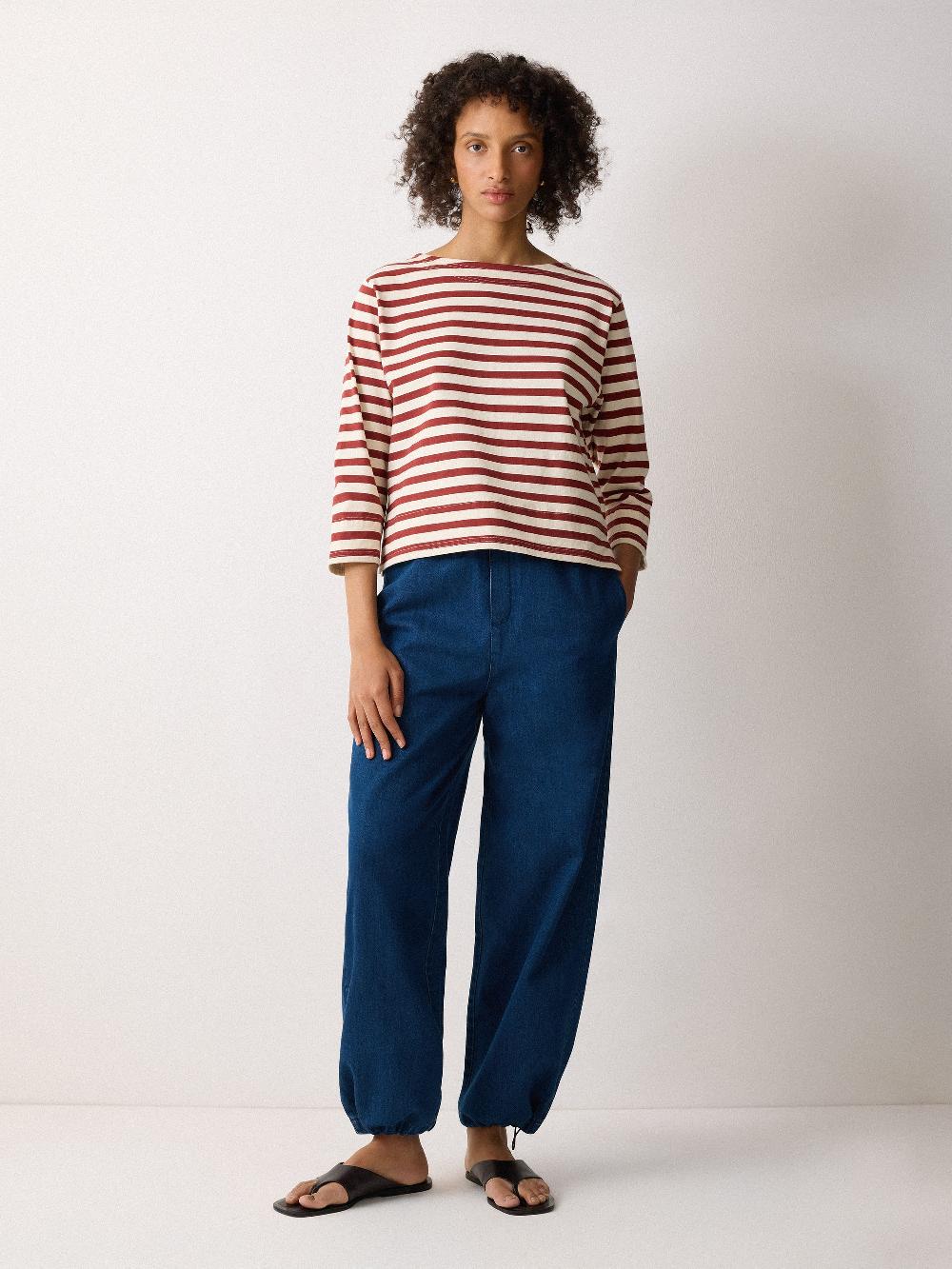 Jigsaw Denim Lyocell Relaxed Trouser Indigo