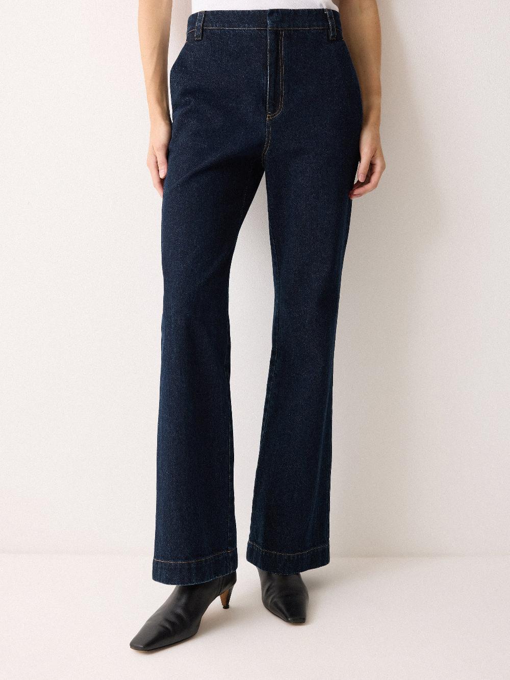 Jigsaw Denim Tailored Bootleg Trouser Indigo