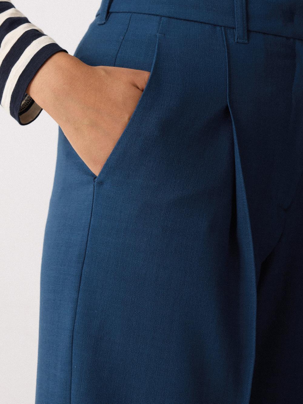 Jigsaw Dexter Crosshatch Trouser Blue