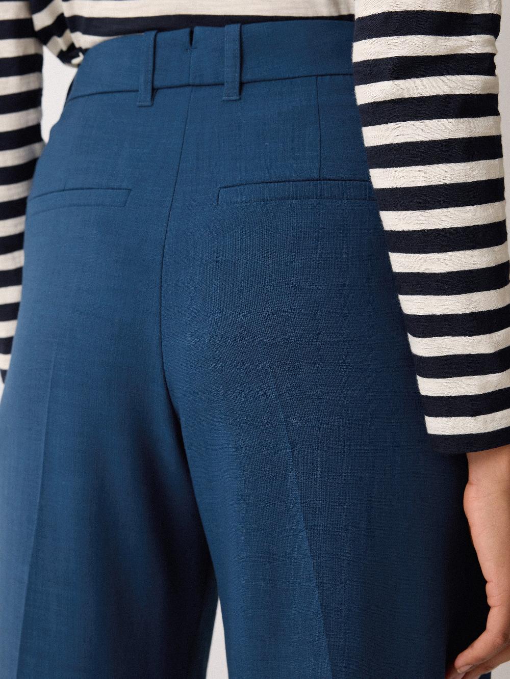 Jigsaw Dexter Crosshatch Trouser Blue