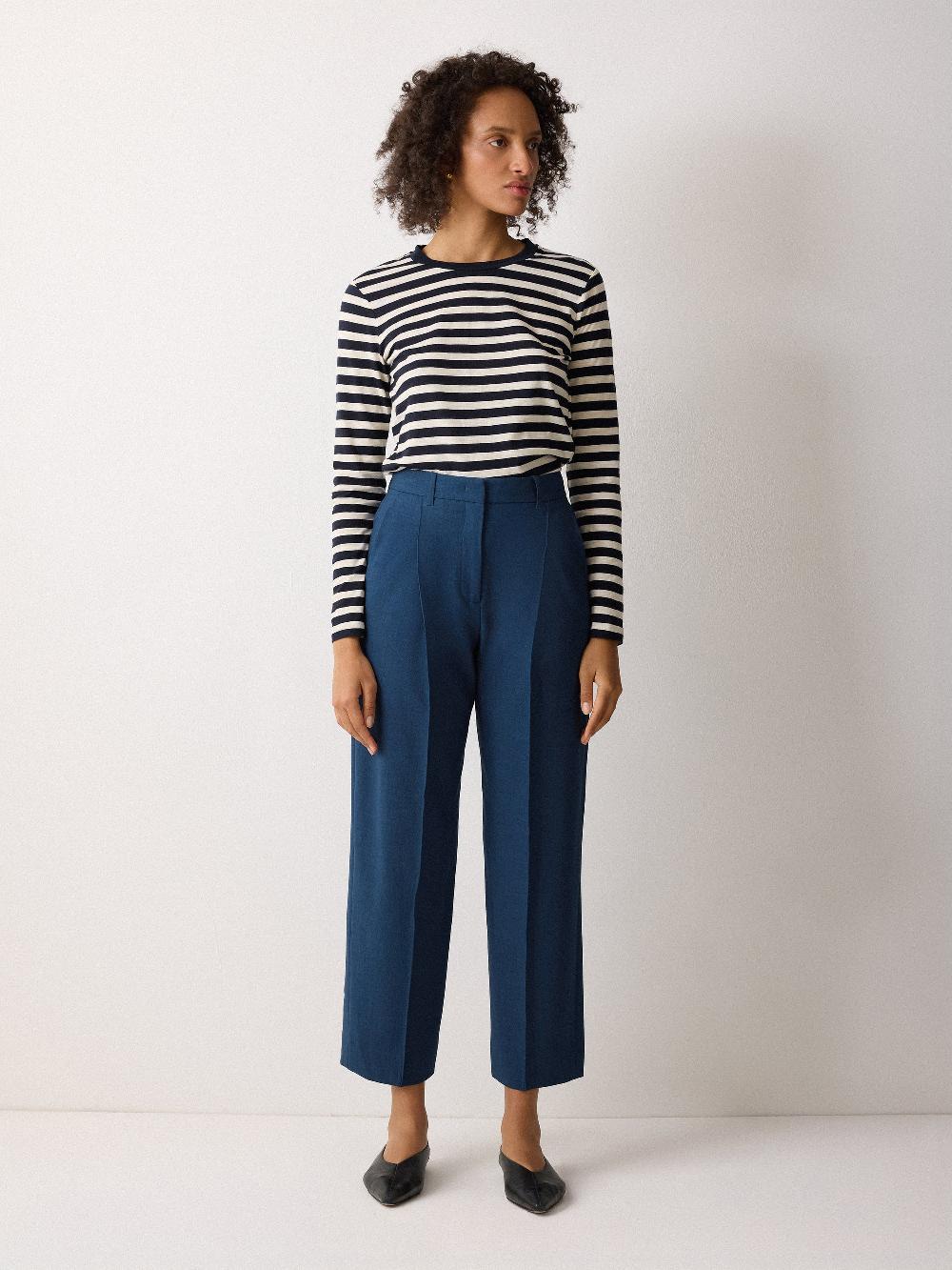 Jigsaw Dexter Crosshatch Trouser Blue