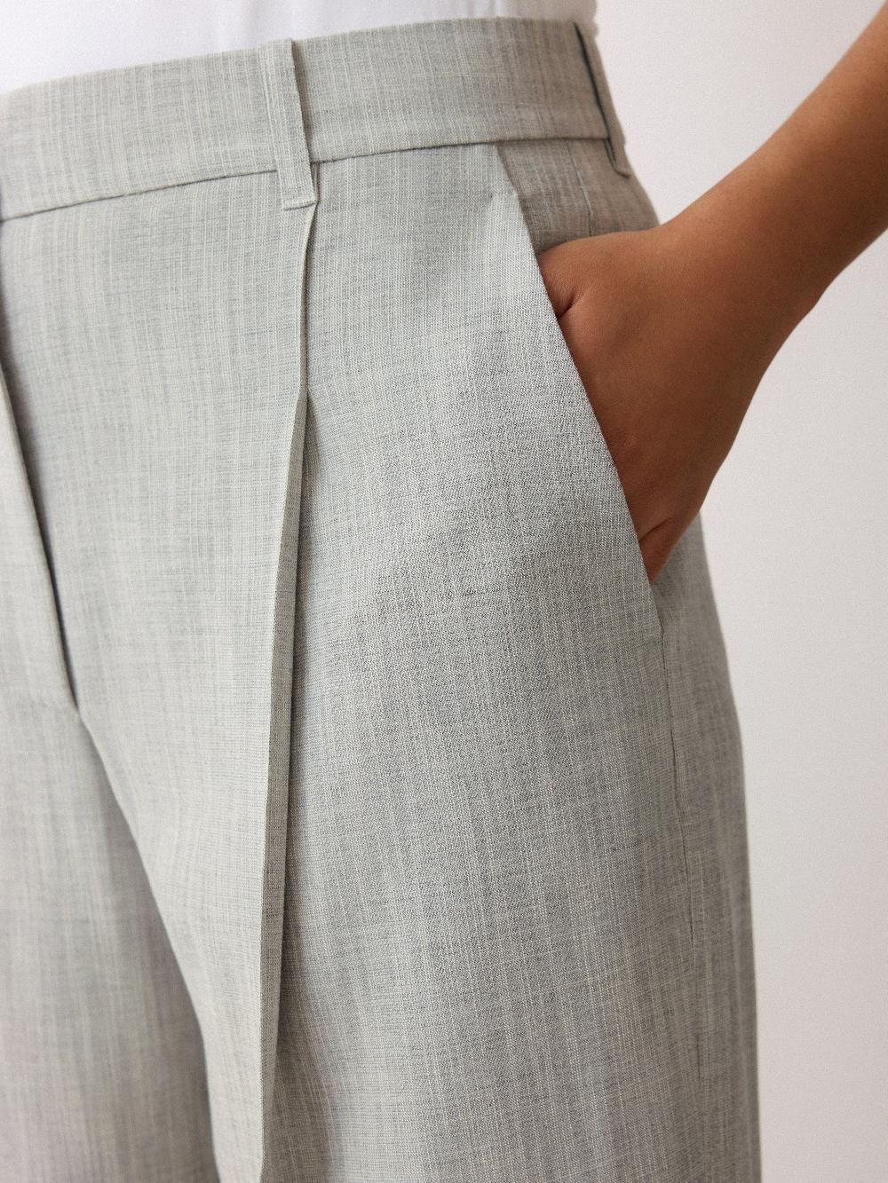Jigsaw Dexter Crosshatch Trouser Grey