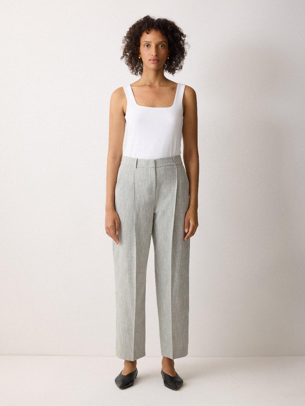 Jigsaw Dexter Crosshatch Trouser Grey