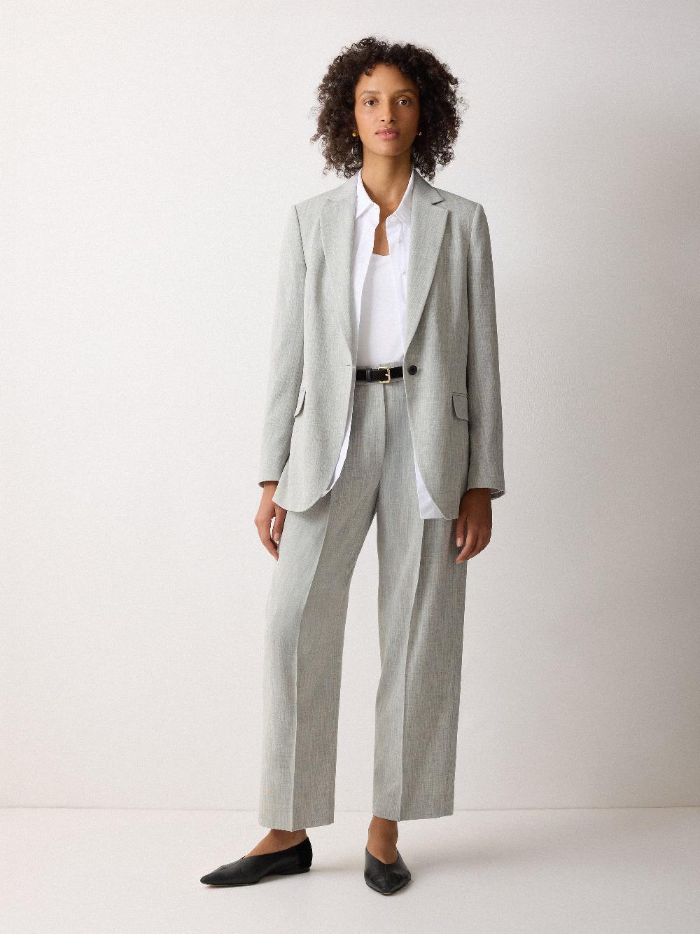 jigsaw Dexter Crosshatch Trouser Grey