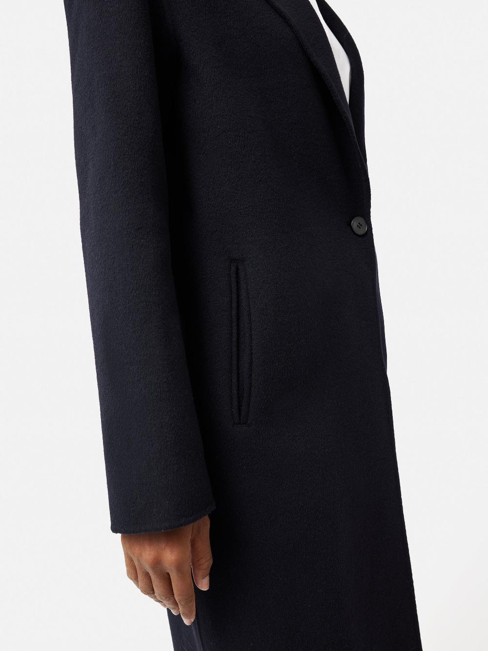 Jigsaw Double Face Wool Coat Navy