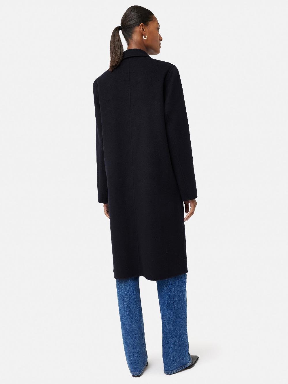 Jigsaw Double Face Wool Coat Navy
