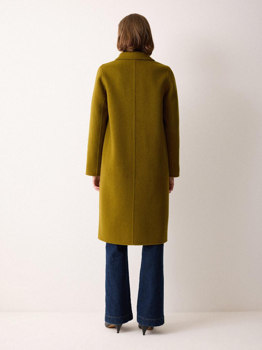 Jigsaw Double Faced Tailored Coat Green