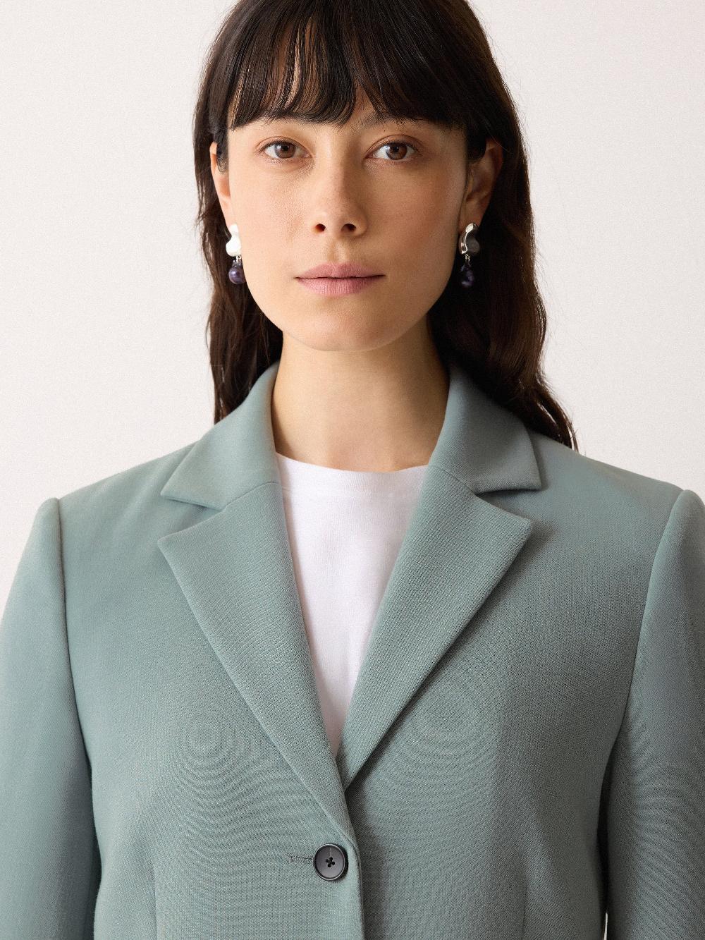 Jigsaw Ellis Modern Crepe Blazer Blue