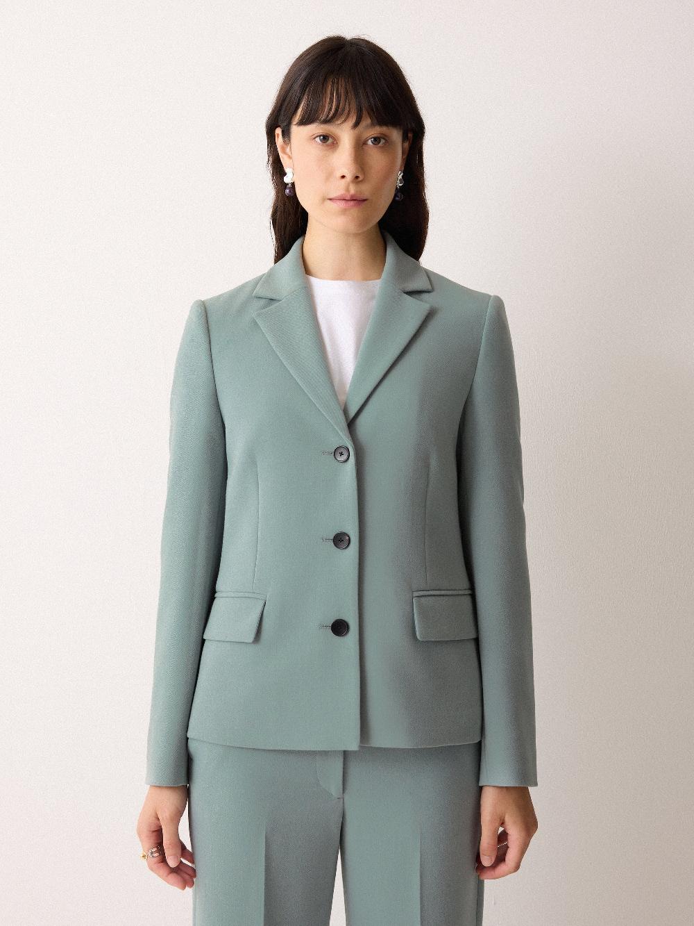 Jigsaw Ellis Modern Crepe Blazer Blue