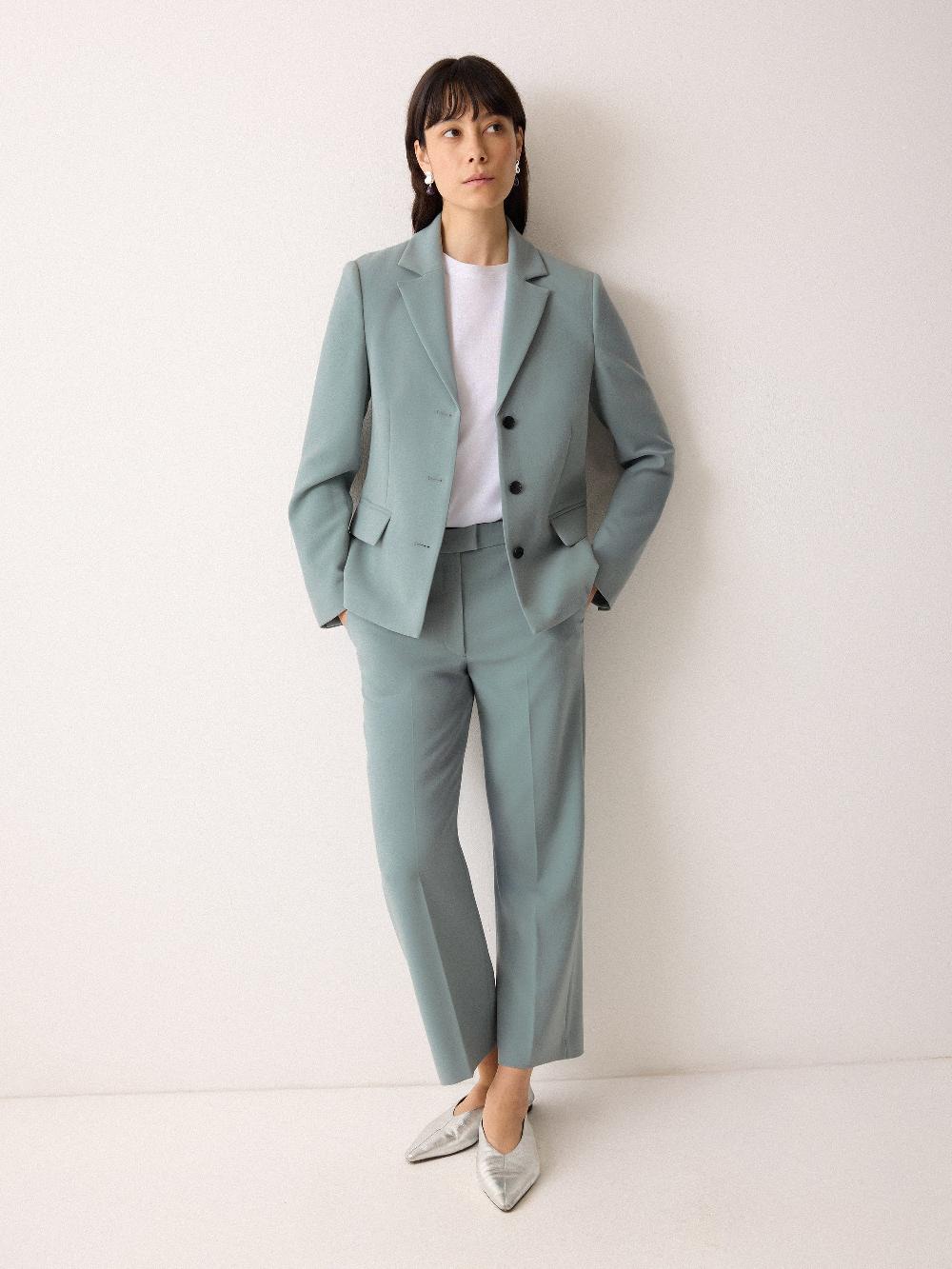 jigsaw Ellis Modern Crepe Blazer Blue