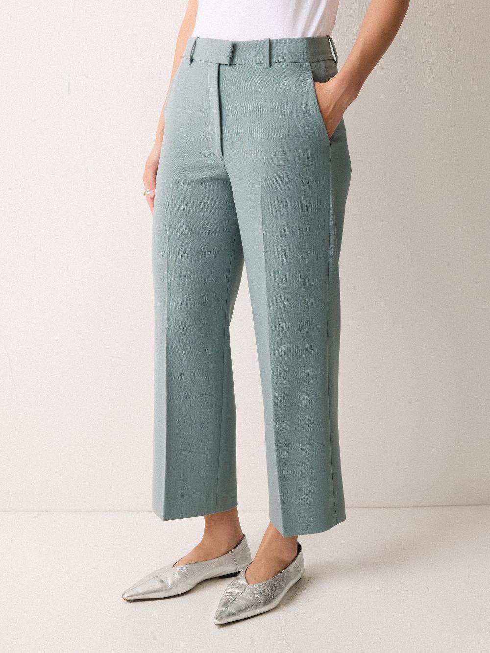Jigsaw Elm Modern Crepe Trouser Blue