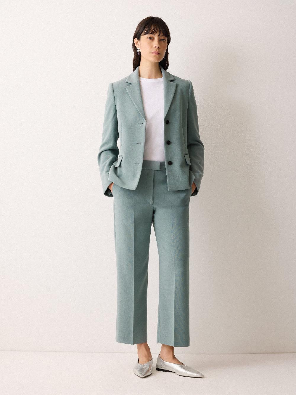 jigsaw Elm Modern Crepe Trouser Blue