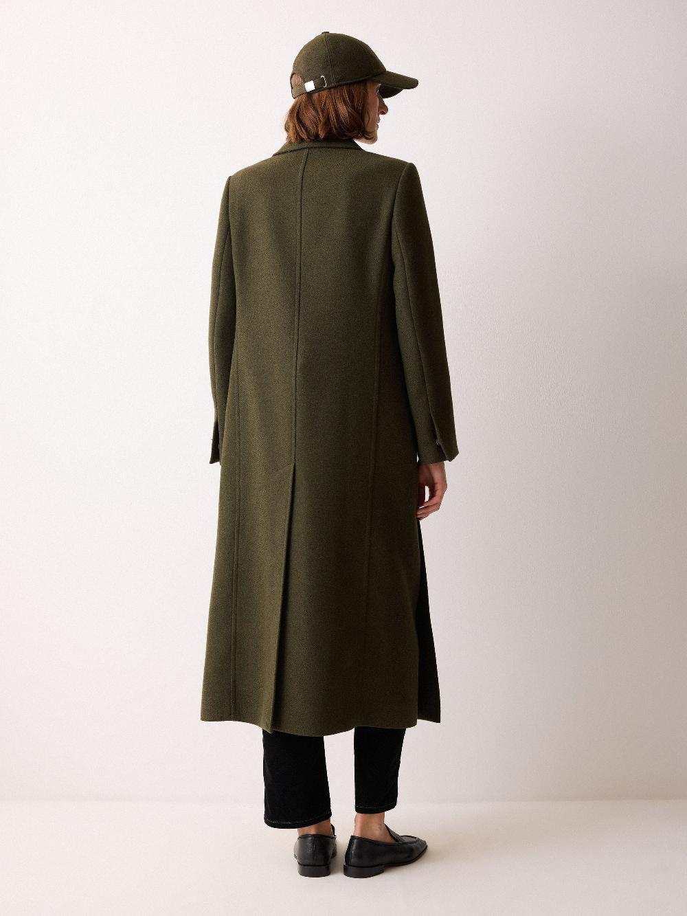 Jigsaw Farringdon Side Split Coat Khaki