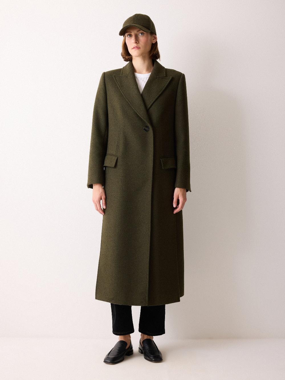 Jigsaw Farringdon Side Split Coat Khaki