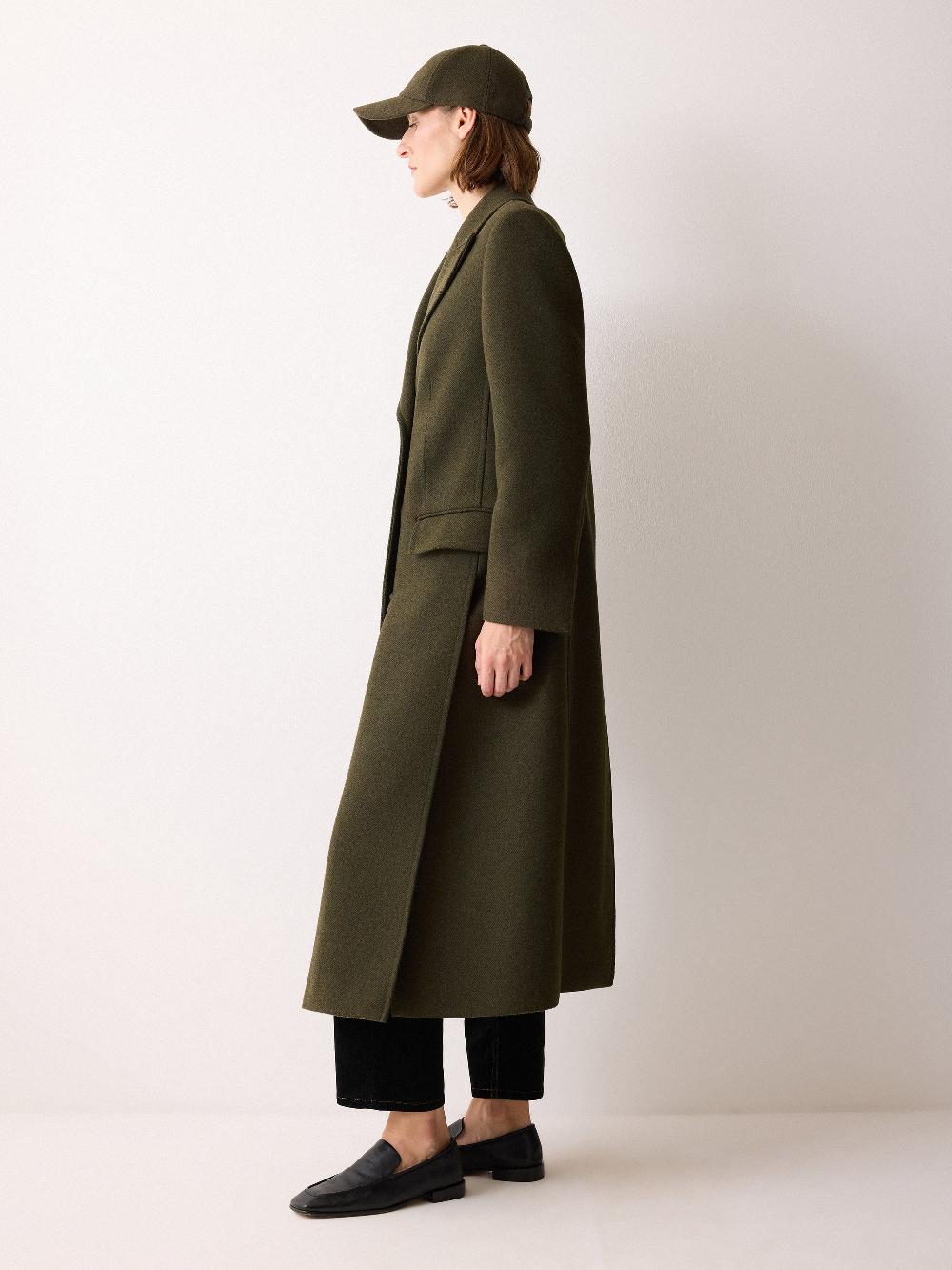 Jigsaw Farringdon Side Split Coat Khaki