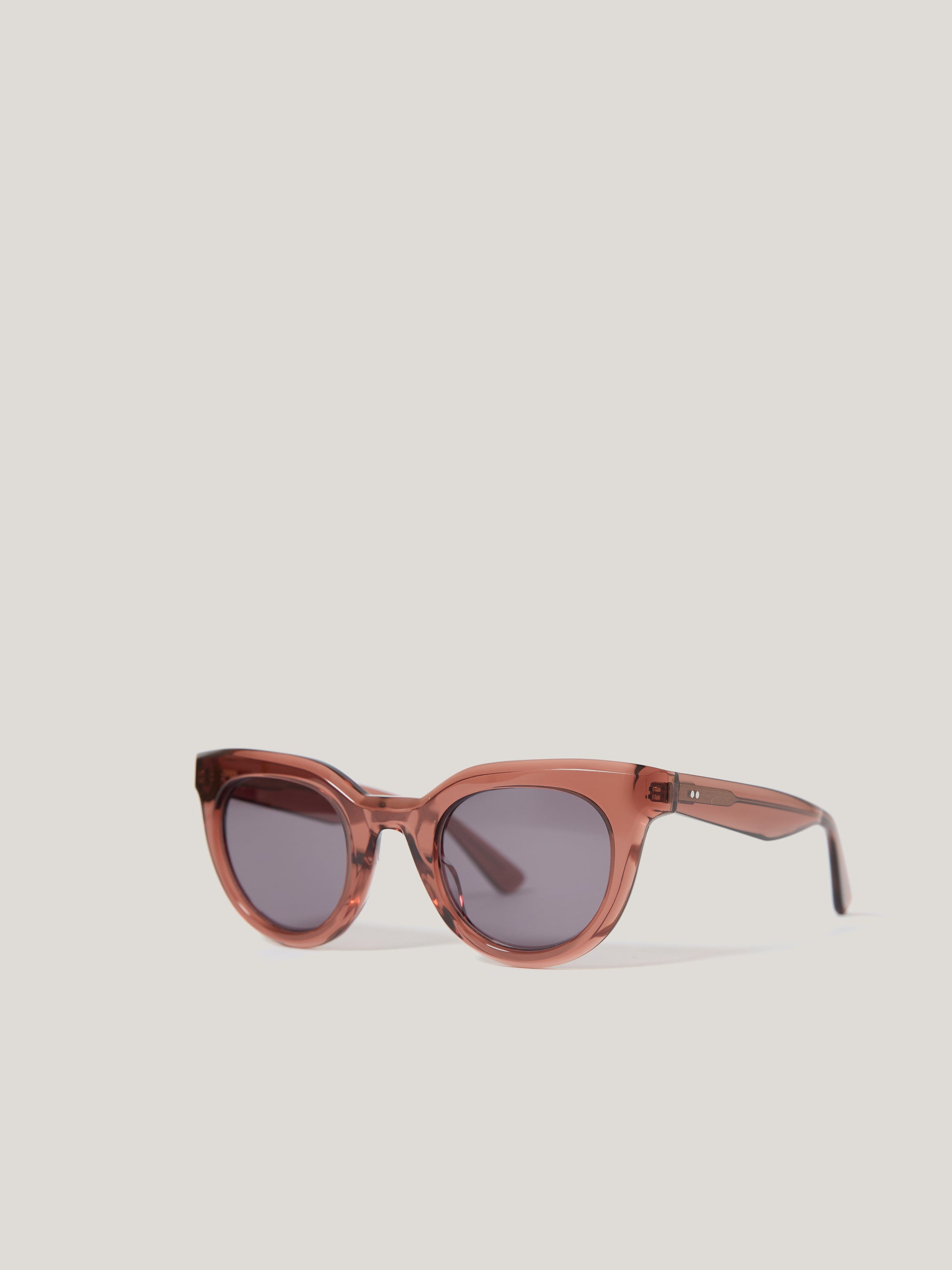 Jigsaw Ferndale Round Sunglasses Dark Pink