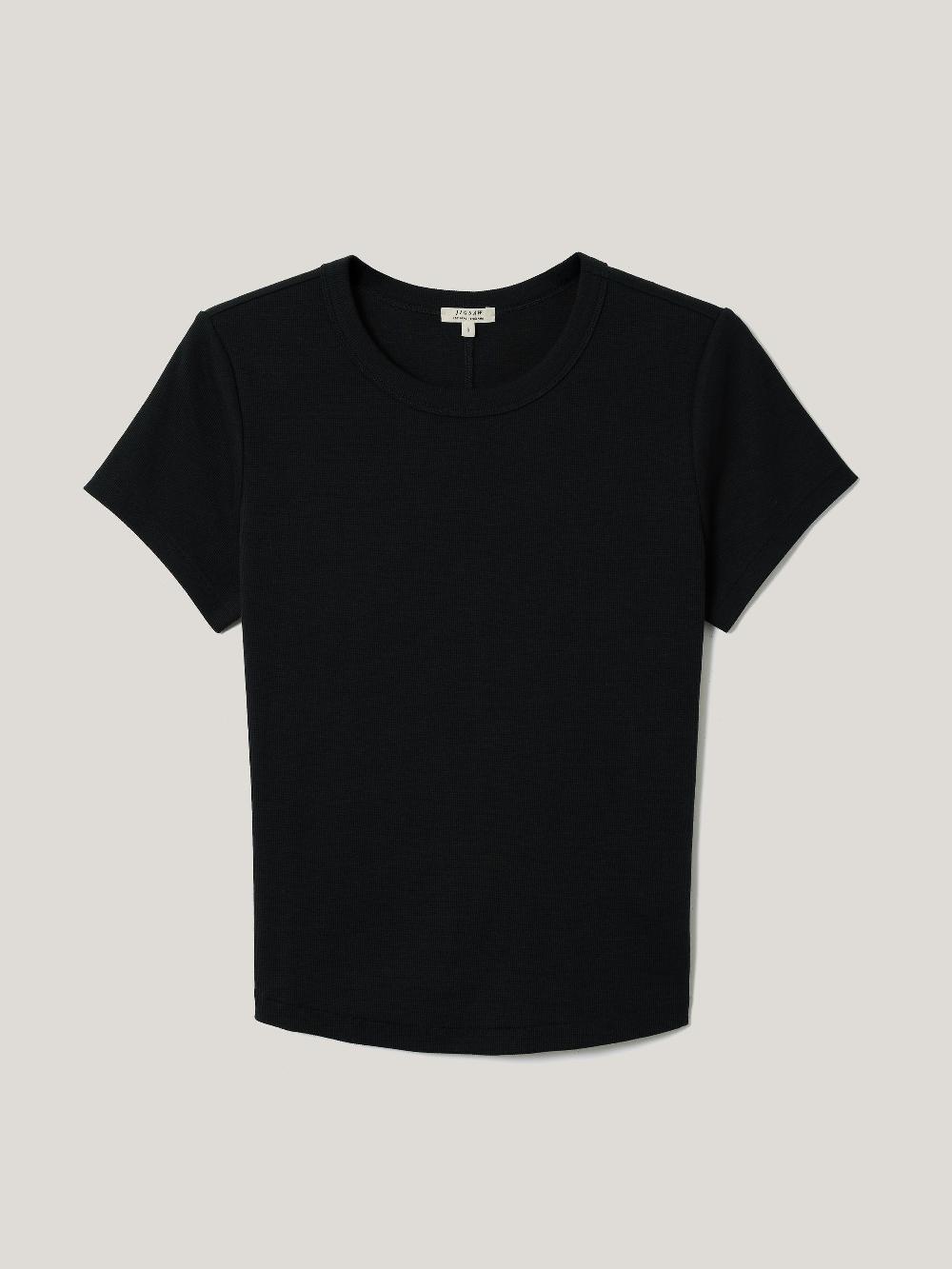Jigsaw Fine Cotton Baby Tee Black
